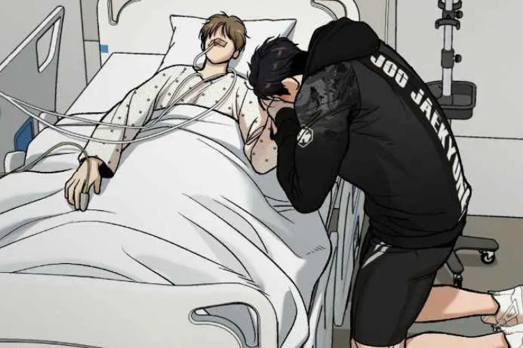 Manhwa BL Jinx Chapitre 101 VF Scan Jaekyung Pleure À Chaudes Larmes À Cause De Kim Et