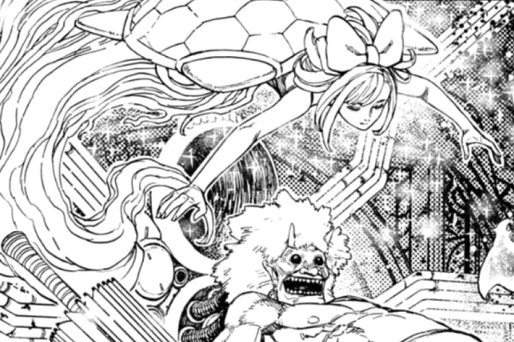 Manga Dandadan Chapitre 228 en Français, S'élever d'un seul corps grâce à la force des autres