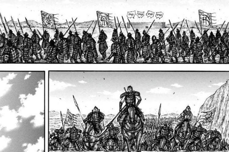 RAW Manga Kingdom Chapitre 877 en Français, La première équipe à mettre les pieds